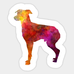 Japanese Terrier in watercolor Sticker